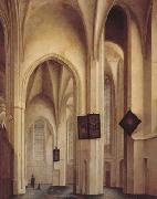 Pieter Jansz Saenredam Church Interior in Utreche (mk08) oil on canvas